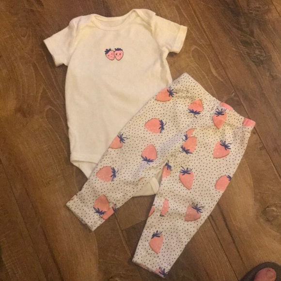 baby girl strawberry outfit